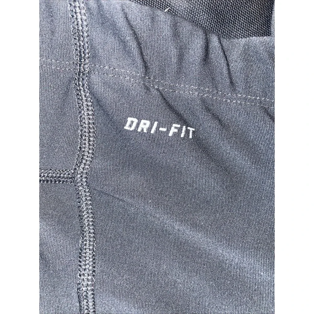 Nike Dri-FIT Grey Women’s Running Leggings Size  Medium Reflective & Zip Ankles